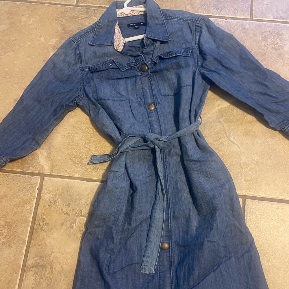 Gap LS denim dress / girls Sz XL 💙